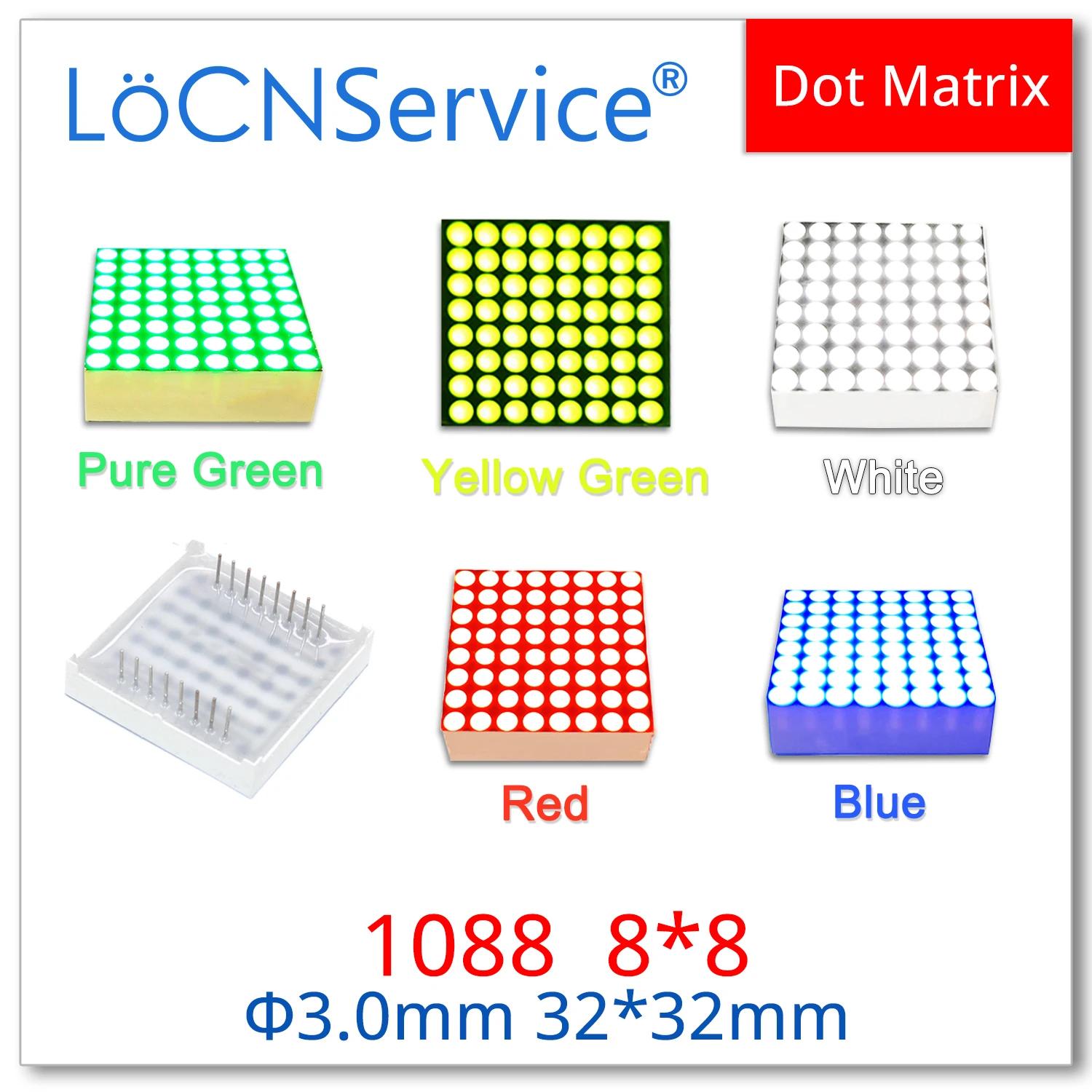 LoCNService Ʈ Ʈ LED ÷,    û  1088, 8x8, 3mm, 32x32mm, 1088AS, 1088AB, 1088AW, 1088AGG, 1088AG, 50 
